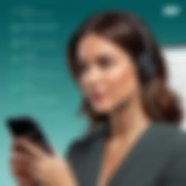 Navigating Support Options in ADP Mobile App User navigating through ADP app support options