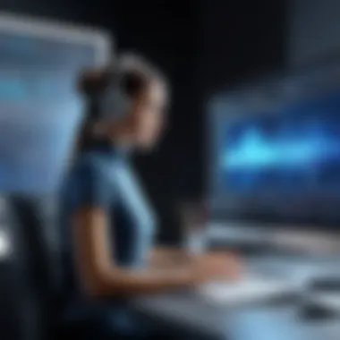 The Future of Editing: AI Integration in Studio Workflows An abstract representation of AI algorithms and their integration into the photo editing workflow, symbolizing innovation.