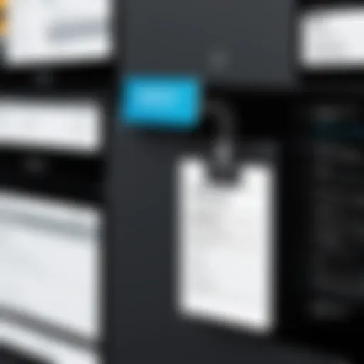 Visual representation of an asset tag system in action