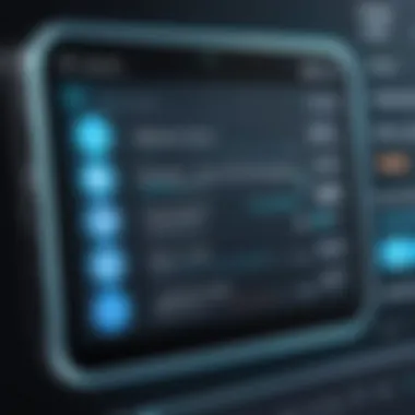 User Interface of Top Speech-to-Text App A visual representation of a speech-to-text application interface.