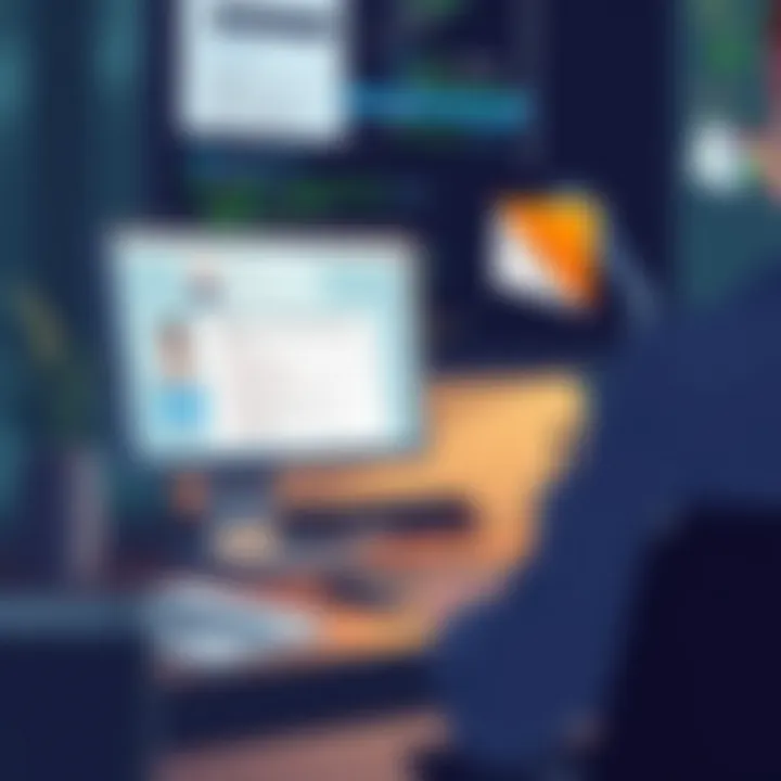 Conceptual image illustrating minimal online presence