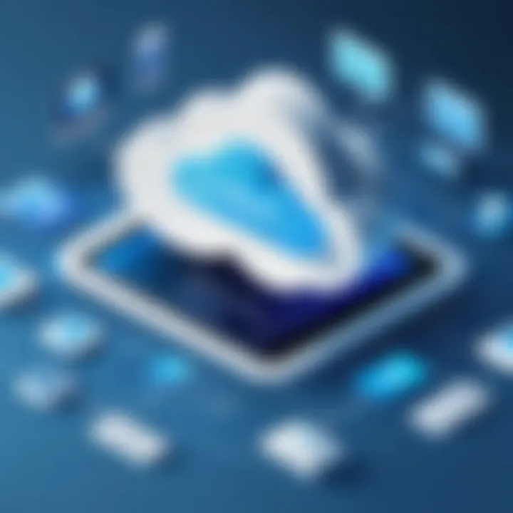 Infographic detailing cloud storage advantages for business users