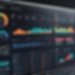 A sophisticated dashboard displaying inventory metrics