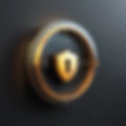 Visual representation of a secure password vault interface