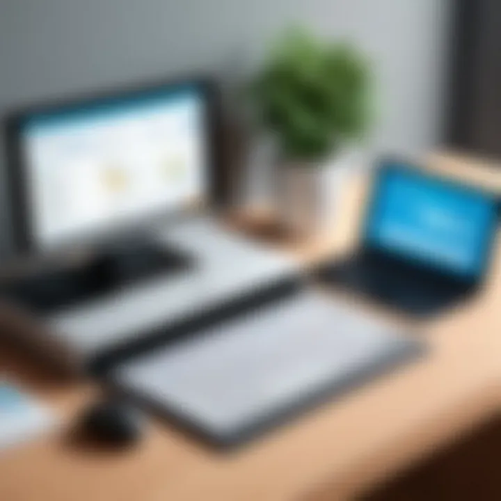 Illustration showcasing the integration between ATS and payroll systems