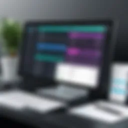 A modern interface of invoicing software showcasing user-friendly design.