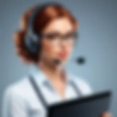 Customer Support Options of Icon Accounting Software Visual representation of customer support options in Icon Accounting Software