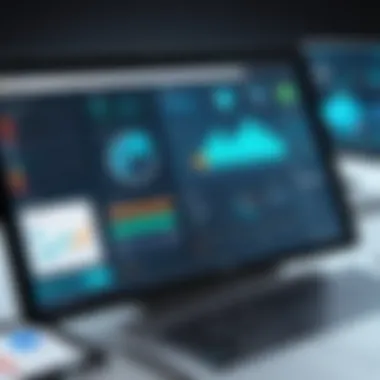 Dashboard Functionalities of Icon Accounting Software User interface of Icon Accounting Software showcasing dashboard functionalities