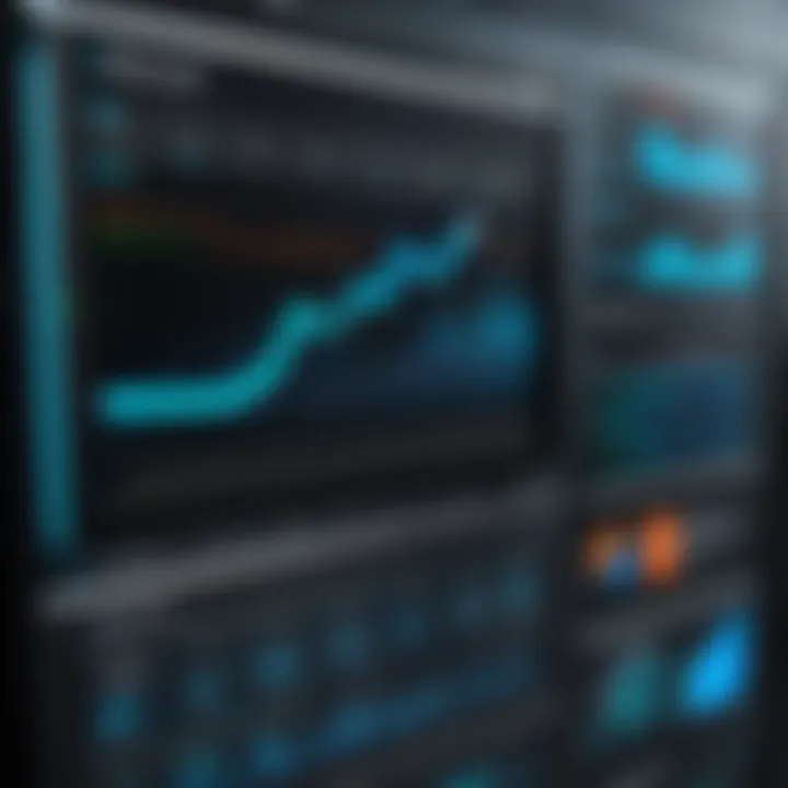 Visual representation of server health metrics including uptime and performance indicators.