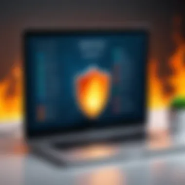 Functionality of Firewall Protection Software An illustration showcasing the functionalities of firewall software.