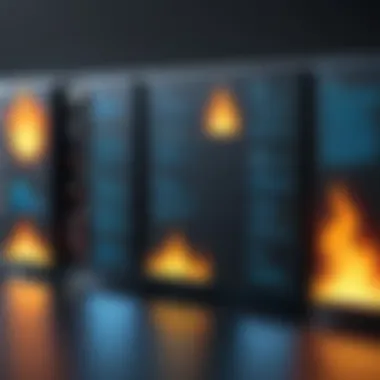 A visual representation of different types of firewalls.