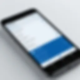 User interface showcasing the Concur Android app