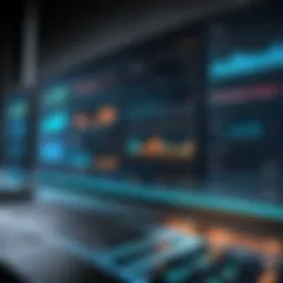Overview of data center monitoring dashboard