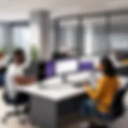 Desk booking interface within Microsoft Teams