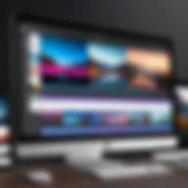 Timeline Management in iMovie Visual timeline in iMovie demonstrating clip arrangement
