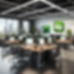 Visual representation of Evernote's collaborative workspace