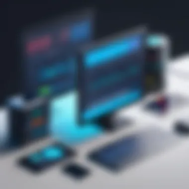 Diverse Database Management Solutions Visual representation of various database management tools