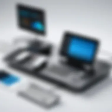Bria Telephony Features Overview Visual representation of Bria Telephony interface showcasing features