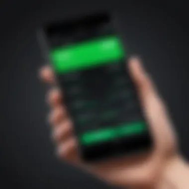 Cash App Interface Cash App interface showcasing transaction features