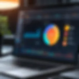 A sleek interface of a data visualization tool on a Mac screen