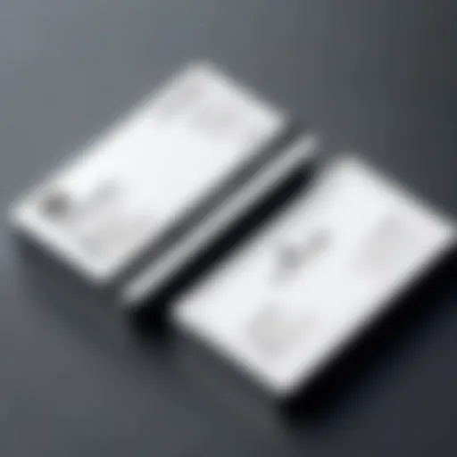 Innovative business card design showcasing creativity