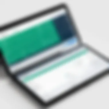 User interface of a popular checkbook app