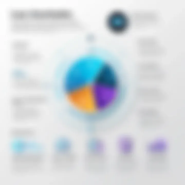 Diagram showing key features of loan amortization software