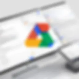 Interface of Google Drive for Enterprise showcasing its user-friendly design