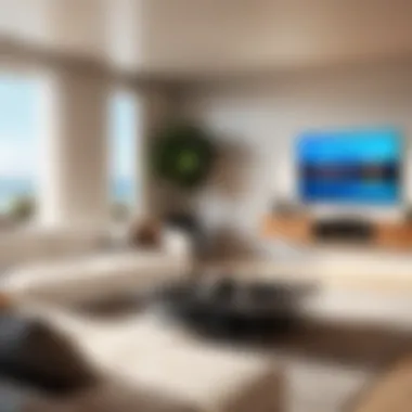 Contemporary Living Room Design A contemporary living room designed using an iPad app