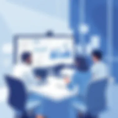 Team collaboration in a virtual environment using project management software