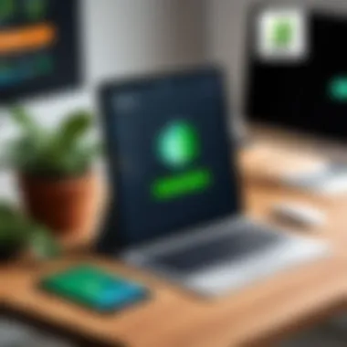 Portability of Shopify Highlighting the portability of Shopify on an iPad