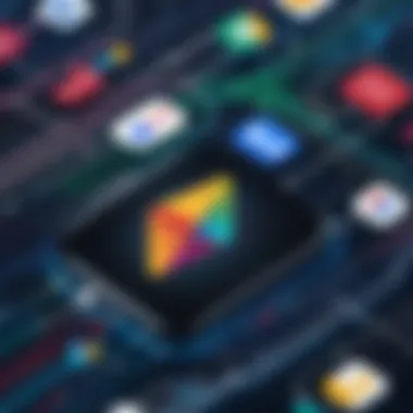 Communication Flow Between Platforms A visual representation of communication flow between Slack and Google Chat