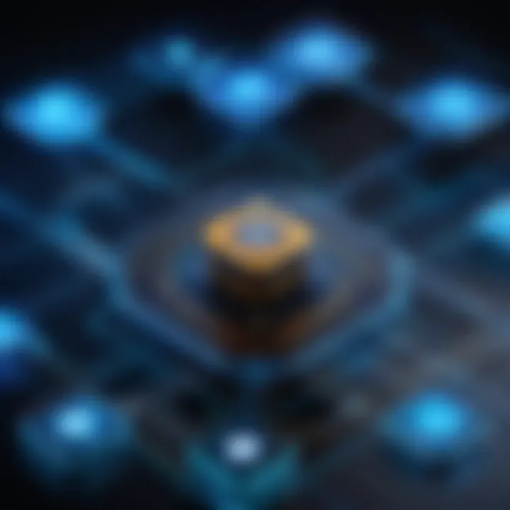 Diagram illustrating challenges of blockchain implementation
