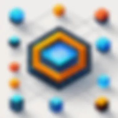 Software Functionalities in Blockchain Infographic showcasing software functionalities in blockchain