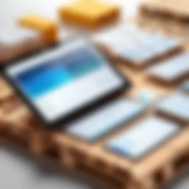 Pallet Software Interface Pallet software interface showcasing inventory management features