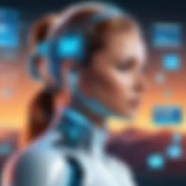 Future of Technology in Health Coaching Futuristic depiction of technology in health coaching