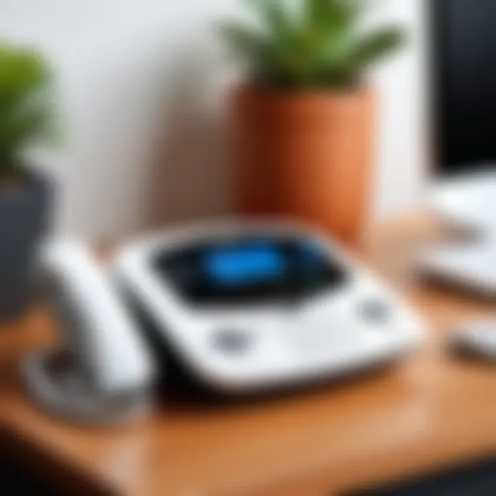 Ooma phone system with fax machine setup