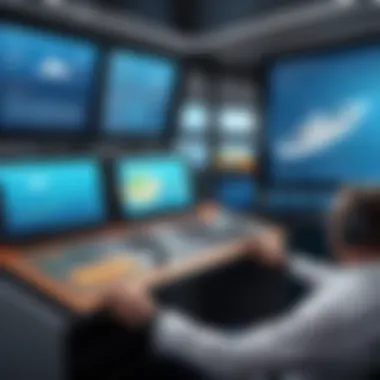 Innovative Maritime Safety Software An innovative maritime safety system showcased on a digital interface.