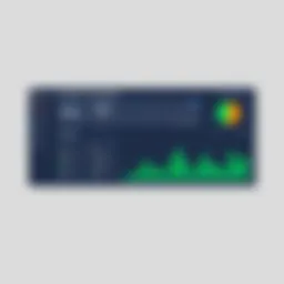 Visual representation of nonprofit accounting software dashboard