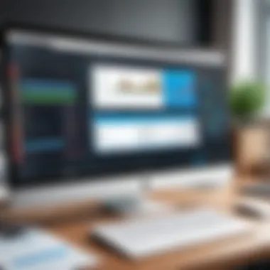 Software Tools for Effective Gantt Chart Creation A professional workspace displaying software tools for creating effective Gantt charts.