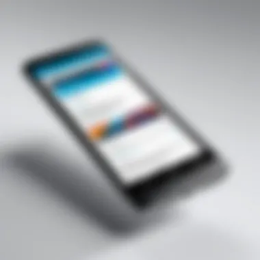 Exploring Acrobat Mobile Interface Mobile interface showcasing Acrobat features