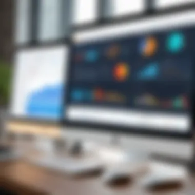 Dynamic Dashboard of Law Practice Management Software Visual representation of law practice management software dashboard showcasing key features and functionalities.