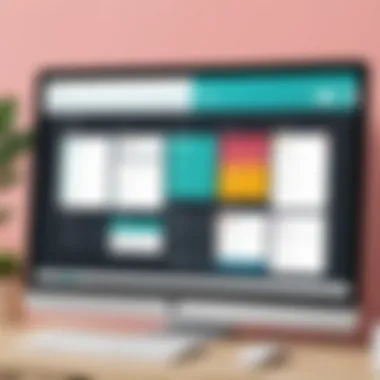 Canva Scheduling Dashboard A visually appealing dashboard showcasing Canva's scheduling feature.