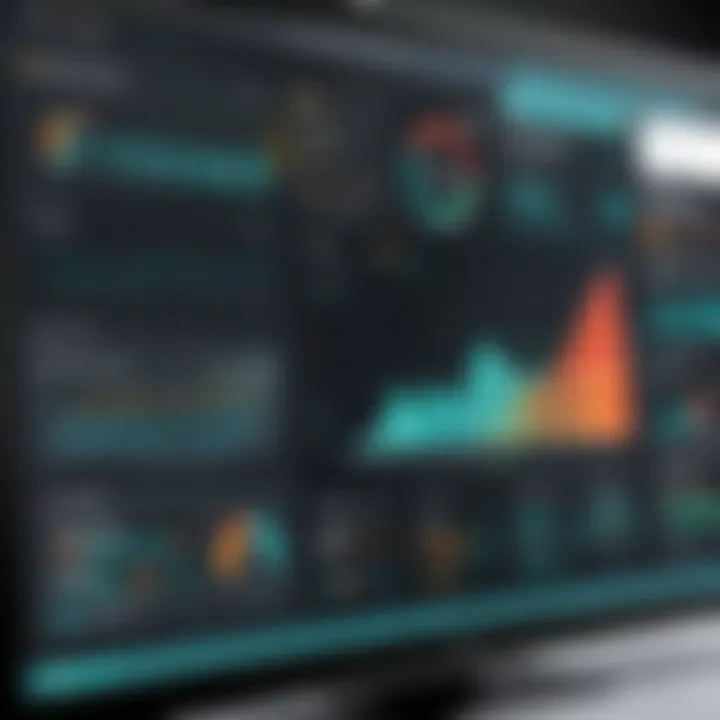 Visual representation of Sisense Periscope dashboard showcasing key data metrics