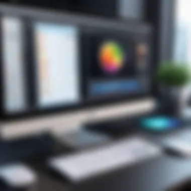 Exploring Professional Software for Photo Editing A close-up of professional editing software interface displaying various tools and options for photo enhancement.