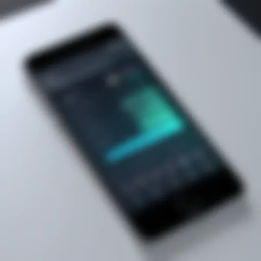 A smartphone displaying a recording app interface