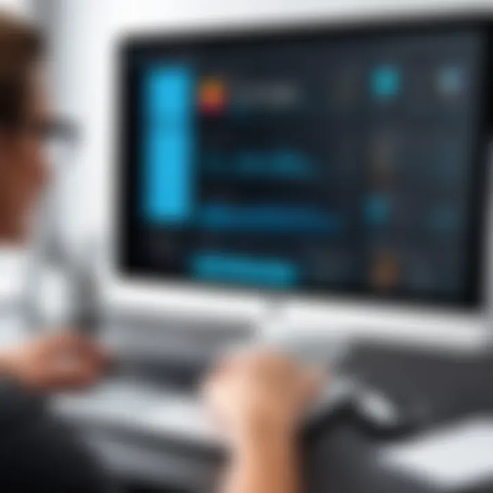 Dynamic dashboard showcasing user-friendly interface of personal trainer software