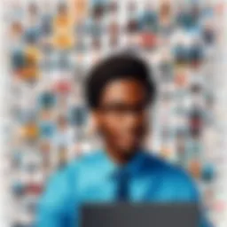 A collage of popular office chat applications interface showcasing their unique features.