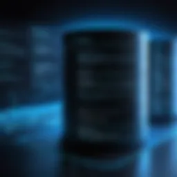 Visual representation of database design architecture