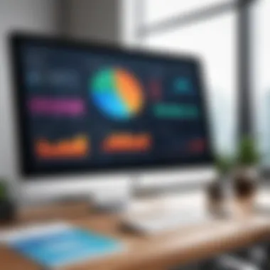 CRM Software Dashboard Overview Visual representation of CRM software dashboard